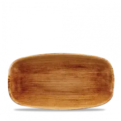 Churchill Stonecast Patina Vintage Copper Chefs Oblong Tallrik 18,9x35,5cm