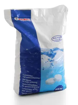 Salt tablets water softening