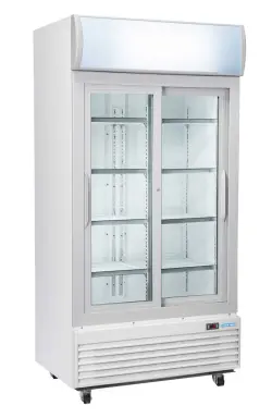 Drickakyl / displaykyl - dubbel med skjutdörrar