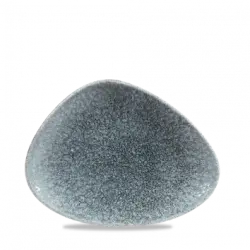 Churchill Raku Topaz Blue Triangle Chefs Tallrik 15x20cm