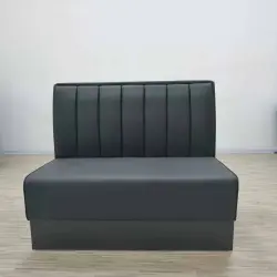 Restaurangsoffa Svart Kanal 120 cm