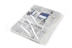 Greaseproof paper - newspaper print 250x350 mm