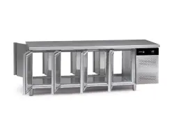 Kylbänk med 4 sektioner - passthrough - Advance - 2242x768x850mm - Fagor