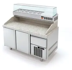 Pizzabänk 160 - med låda till pizzadegen