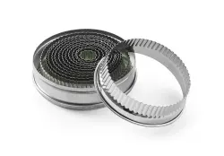 Pastry cutterset 14 pieces - s.s. round plain 18-108 mm