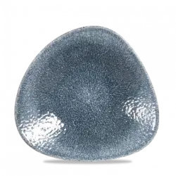Churchill Raku Topaz Blue Triangle Shallow Bowl 26,7x27,2cm