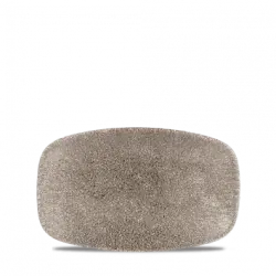 Churchill Raku Quartz Black Oblong Chefs Tallrik 12,1x20cm