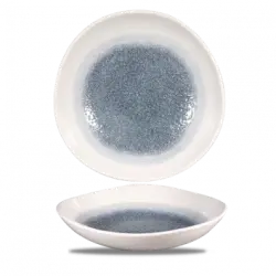 Churchill Raku Topaz Blue Round Trace Bowl 25,3cm