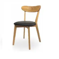 Stol "Jane" med lädersits