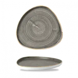 Churchill Stonecast Grey Triangle Walled Chefs Tallrik 26cm