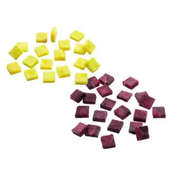 Tärningsutrustning - 14x14x5mm (Mozarella)