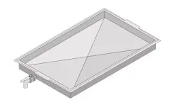 Rational Fettuppsamlingsbehållare med avloppslås  - 1/1 GN