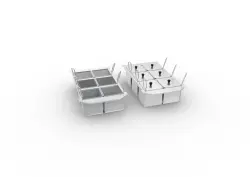 Set med 12 portionskorgar - iVarios 2-S