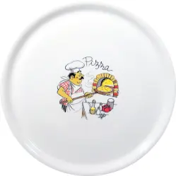 Pizzatallrik - 330 mm Pizza chef Napoli