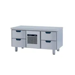 Grillkylbänk Porkka med 4 lådor - 1260x650x650mm