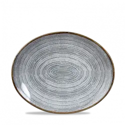 Churchill Studio Prints Stone Grey Orbit Oval Tallrik 27cm
