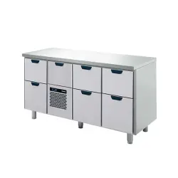 Barkylbänk Porkka med 7 lådor - 1660x650