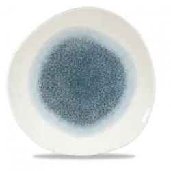 Churchill Raku Topaz Blue Round Trace Tallrik 28,6cm
