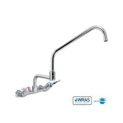 Spiskran kall och varm vatten, Mechline, 450 mm, väggmontage