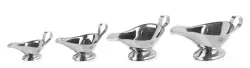 Gravy boat on foot 140 ml - s/s D7 135x70 mm