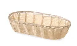 Bread basket oval 23x10x6 cm - polyrattan