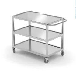 Serveringsvagn, svetsad - 3 hyllplan s.s. 800x500x850 mm