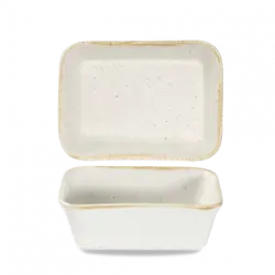 Churchill Stonecast Barley White Rect Lasagne Dish 12x16cm