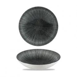 Churchill Studio Prints Agano Black Evolve Djup Tallrik 18,2cm