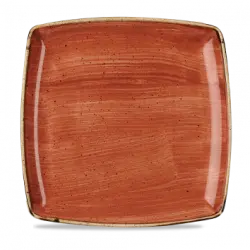Churchill Stonecast Orange Deep Square Tallrik 26cm