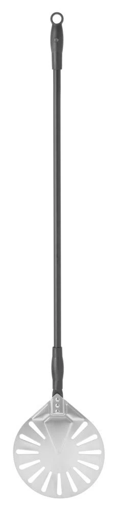 Pizza scoop - round perfor. s.s. 230x1200mm