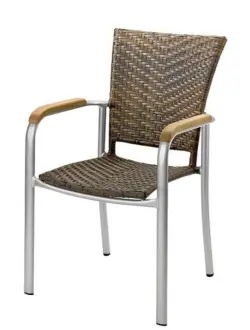 Vacker trädgårdsstol Mars Burned