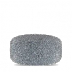 Churchill Raku Topaz Blue Oblong Chefs Tallrik 12,1x20cm