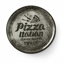 Pizzatallrik 330 mm Recipe Black