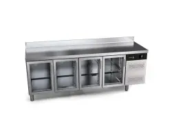 Kylbänk med 4 glasdörrar - Advance - 2242x700x850mm - Fagor