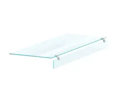 Rakt glas till brygga - front