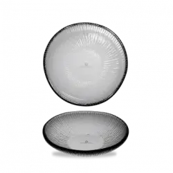 Churchill Dusk Glass Round Bamboo Bowl 17Cm