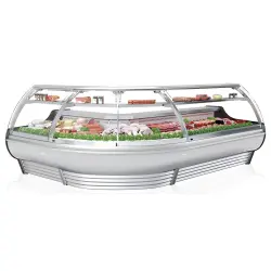 Hörndisk 45° Innerhörn Barcelona, 1470x1150x1290mm, utan kylförvaring under