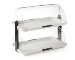 Bricka med roll-topdisplay, dubbeldäckare, från Hendi