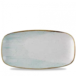 Churchill Stonecast Accents Duck Egg Chefs Oblong Tallrik 18,9x35,5cm