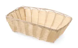 Bread basket rect. 23x15x7 cm - polyrattan