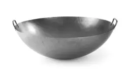 Wok med handtag 700x230 mm - i stålplåt