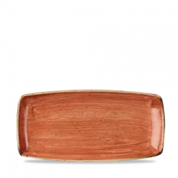 Churchill Stonecast Orange X Squared Oblong Tallrik 29,5cm