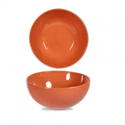 Churchill Stonecast Orange Noodle Bowl 46cl