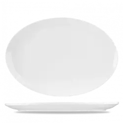 Churchill Menu Porcelain Coupe Oval Tallrik 37cm