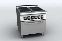 Spis 4 fyrkantiga plattor och elektrisk ugn