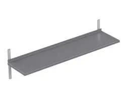 Rostfri vägghylla - måttbeställd