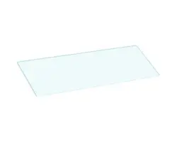 Snedställt glas till brygga - front