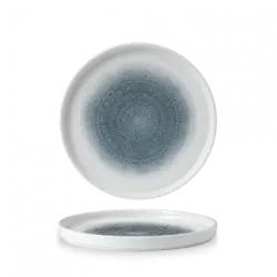 Churchill Raku Topaz Blue Walled Tallrik 21,7cm