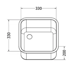 Diskho 330x330x200mm