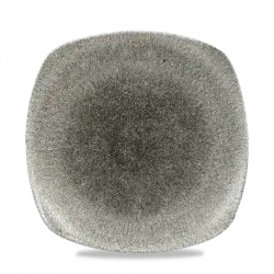 Churchill Raku Quartz Black X Squared Square Tallrik 26,5cm